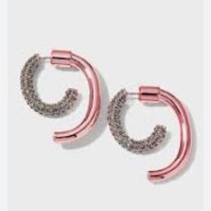 Pave Electro Luna Earrings